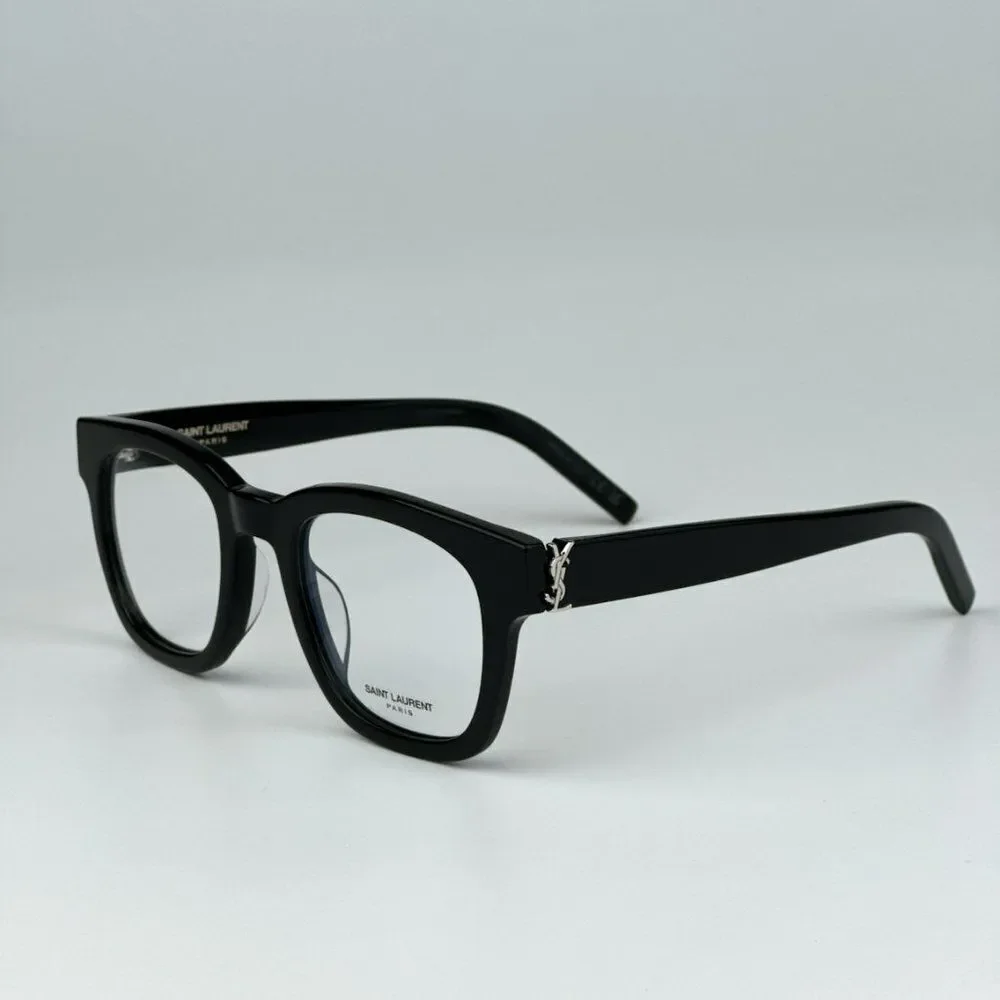 NEW Saint Laurent SLM124 OPT 001 Black Cat Eye Unisex Eyeglasses